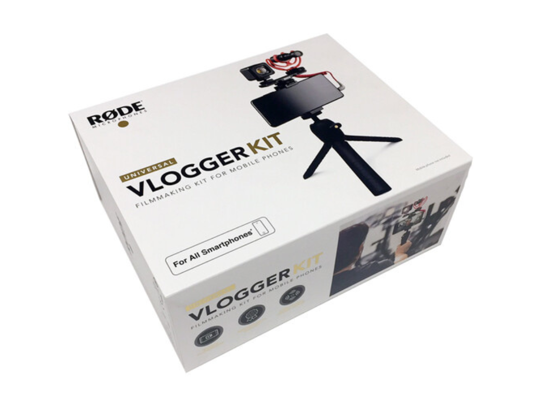 مجموعة RODE Vlogger Kit لصناعة الأفلام العالمية للهواتف الذكية مع منافذ مقاس 3.5 مم مجموعة RODE Vlogger Kit لصناعة الأفلام العالمية للهواتف الذكية مع منافذ مقاس 3.5 مم